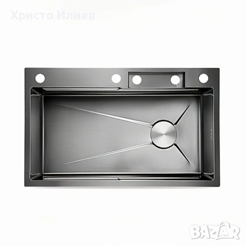 Модерна Кухненска мивка със смесител и много аксесоари 68см х 45см Мултифункционална Луксозна, снимка 7 - Мивки - 51820686
