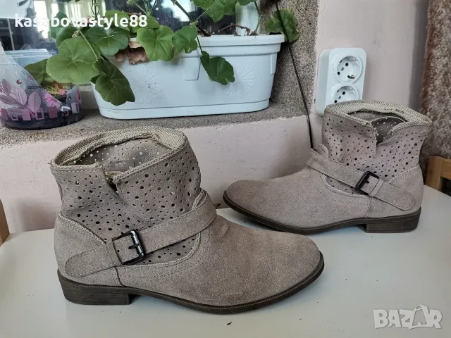 Дамски боти Blue Motion 39 н. Естествен велур , снимка 11 - Дамски боти - 56161016