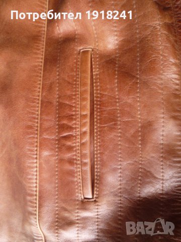 Кожено яке от естествена кожа „Giovanni“, цвят светло кафяв , снимка 12 - Якета - 40651581