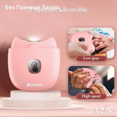 Нов Безжичен електрически тример за нокти с Type-C и LED осветление, снимка 4 - Други - 52156019