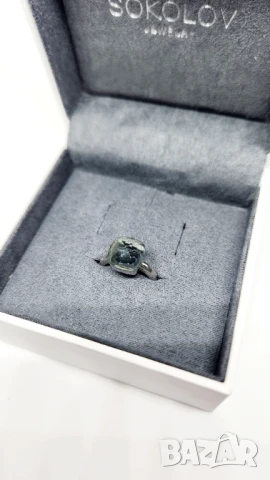 Пръстен Sokolov сив камък, снимка 2 - Пръстени - 50852921