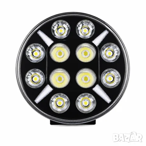 LED работен фар 7 инча 12-24V с 12 LED диода