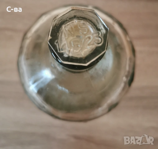 Стъклено лабораторно шише с шлифована тапа , снимка 3 - Антикварни и старинни предмети - 54188549