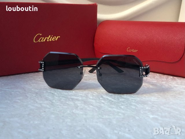 Cartier 2022 дамски слънчеви очила Осмоъгълник с камъни, снимка 5 - Слънчеви и диоптрични очила - 38800153