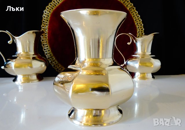 Бронзова кана за вино,октагон. , снимка 2 - Антикварни и старинни предмети - 39710733