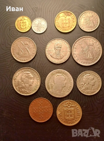 Монети от Португалия.