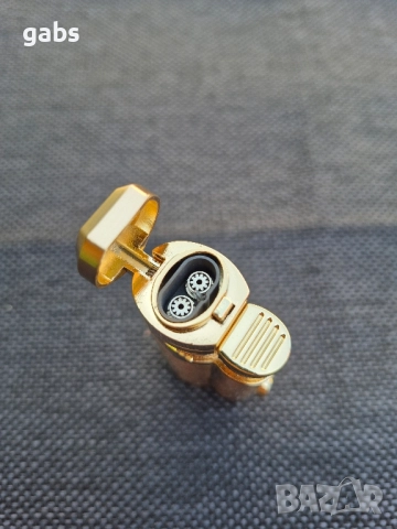 Стилна запалка за пури с лого и подарък резачка в подаръчна кутия, снимка 7 - Запалки - 52538359