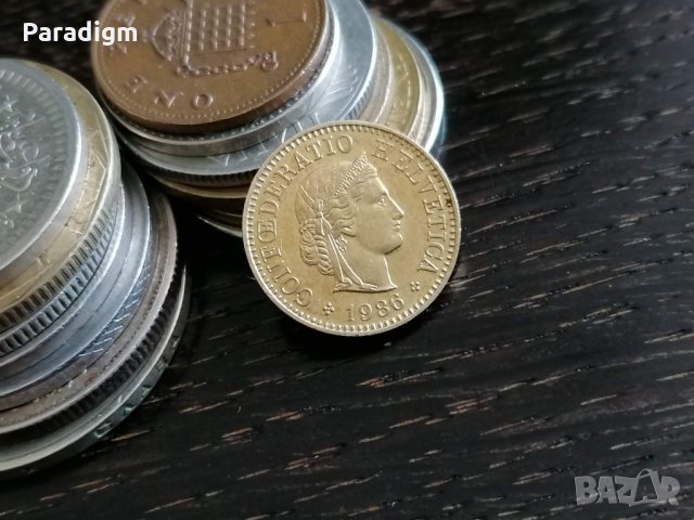 Монета - Швейцария - 5 рапен | 1986г., снимка 2 - Нумизматика и бонистика - 29241432