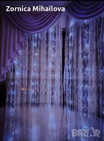 Коледни лампички тип завеса с дистанционно , снимка 2 - Декорация за дома - 52581039