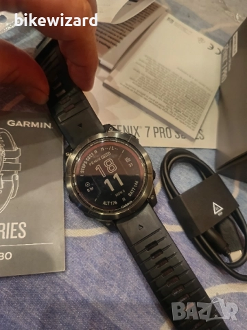 Garmin Fenix 7 Pro Sapphire Solar, 47 мм, черен - 010-02777-11 , снимка 5 - Смарт часовници - 51981525
