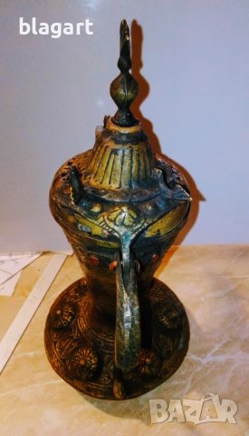 Старо джезве кафейник с тугри,ибрик, снимка 6 - Антикварни и старинни предмети - 38095984