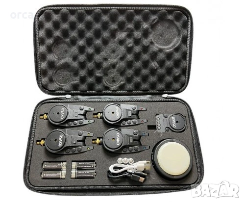 Сигнализатори OSAKO Carp CF04 комплект 3+1+1 и 4+1+1 с лампа