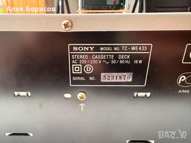 Дек Sony TC-WE435, снимка 7 - Декове - 56352978