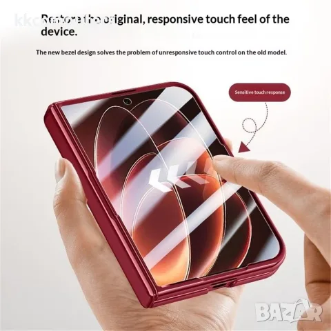 Xiaomi 18 Fold Магнитен Калъф, Стъкло, 360° Стойка – Черен, Червен и Сребрист, снимка 11 - Калъфи, кейсове - 56256485