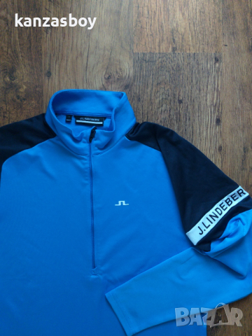 j.lindeberg danny mid layer - страхотна мъжка блуза КАТО НОВА Л, снимка 5 - Блузи - 44622310