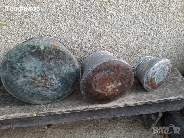 Стари медни автентични котли, снимка 2 - Антикварни и старинни предмети - 55795525