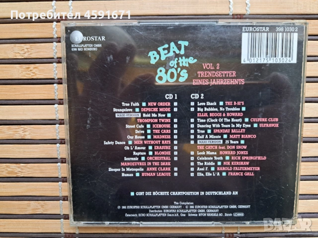  Beat Of The 80's - Vol. 2 , снимка 4 - CD дискове - 53341210