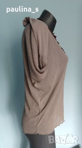 Мрежеста еластична блуза тип туника "Zara" / унисайз , снимка 5 - Туники - 36901939