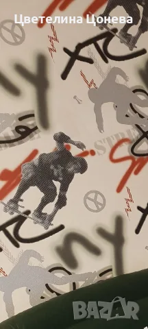 тапет, графичен дизайн със скейтборд 