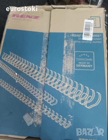Метални спирали Renz 320950823, спирали за подвързване A4, 50 броя, стъпка 2:1, 3/4", 23 пръстени, снимка 4 - Ученически пособия, канцеларски материали - 52632930