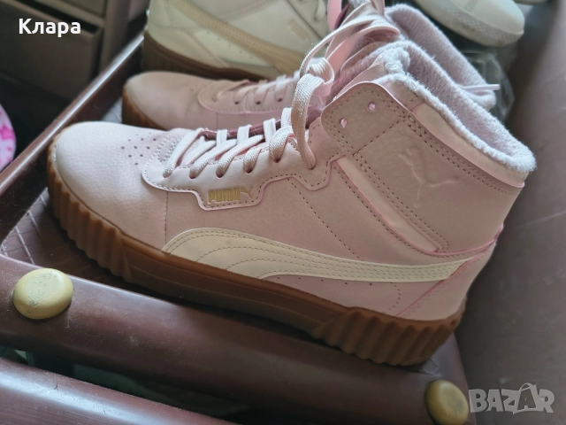 Оригинални дамски високи кецове Пума, снимка 4 - Маратонки - 52095092
