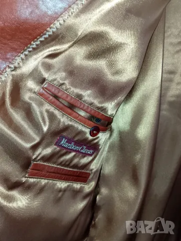 Мъжко кожено сако, снимка 3 - Сака - 48834592