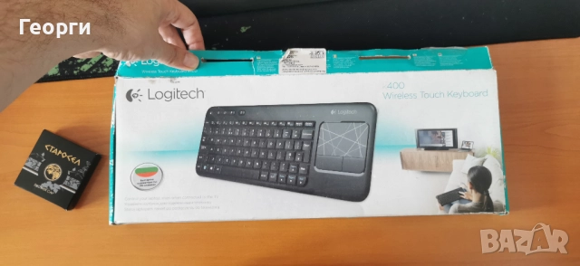 Клавиатура Logitech K400 , снимка 2 - Клавиатури и мишки - 52199101