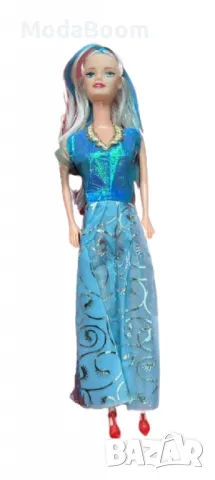 Вълшебни кукли – Елегантност в бяло, синьо и лилаво, снимка 3 - Кукли - 48875986