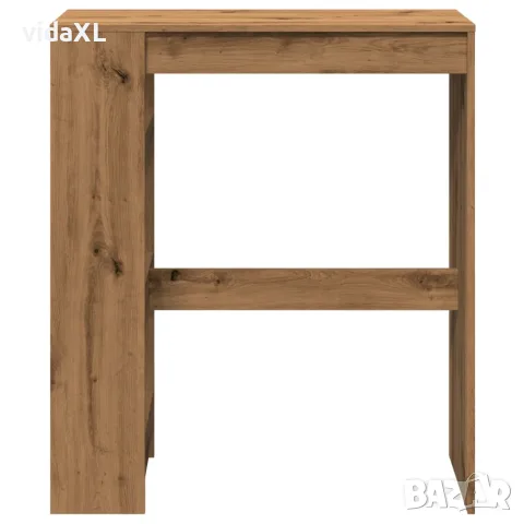 vidaXL Бар маса с рафтове дъб артизан 90x40x103,5 см инженерно дърво, снимка 4 - Маси - 56148193