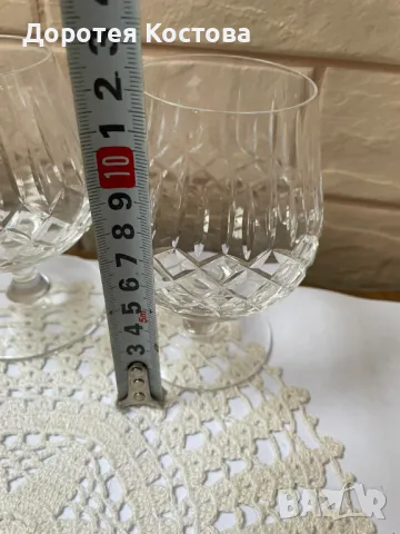 Красиви кристални чаши от Англия, 5 бр , снимка 9 - Антикварни и старинни предмети - 49743172