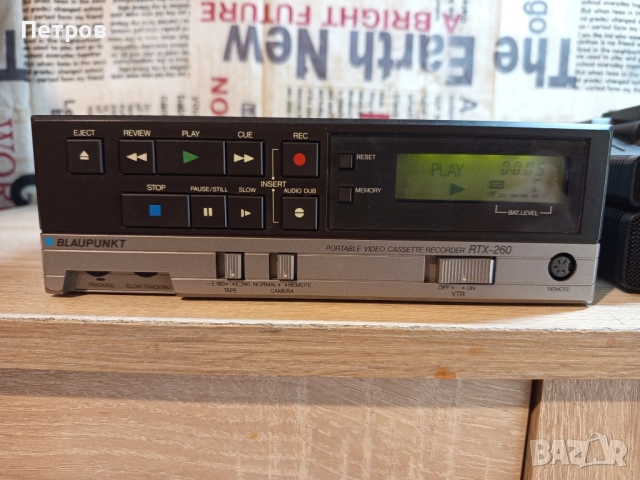 Репортерски"VHS "Blaupunkt"RTX-260 и Видео Камера"Blaupunkt"TVC-373, снимка 6 - Антикварни и старинни предмети - 51615863