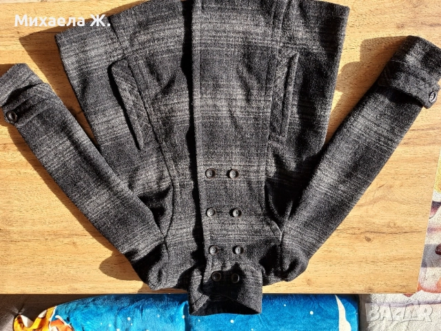 Вълнено палто Zara S размер , снимка 9 - Палта, манта - 52365315