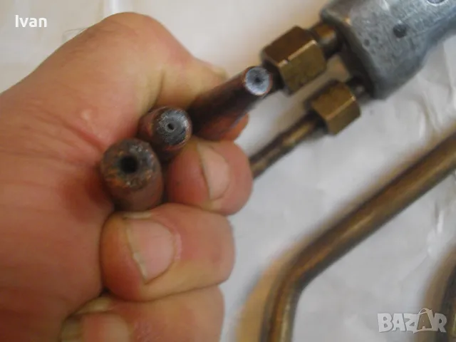 ОКСИЖЕННА ГОРЕЛКА КРАКРА Перник Българска Старо качество с 3 рамена и 3 контактни дюзи ОТЛИЧНИ , снимка 16 - Други инструменти - 47276621