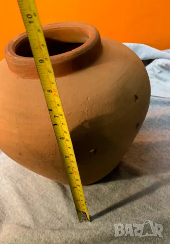 Глинена ваза 23 см.висока отвор 10см., снимка 5 - Вази - 47346916