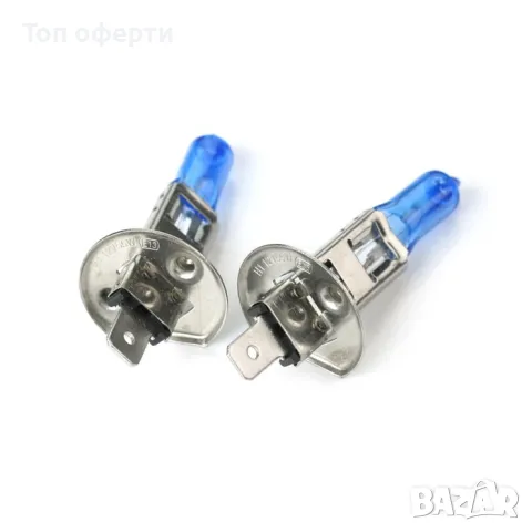 Халогенни крушки H1 + габарити Т10, снимка 2 - Аксесоари и консумативи - 49368876