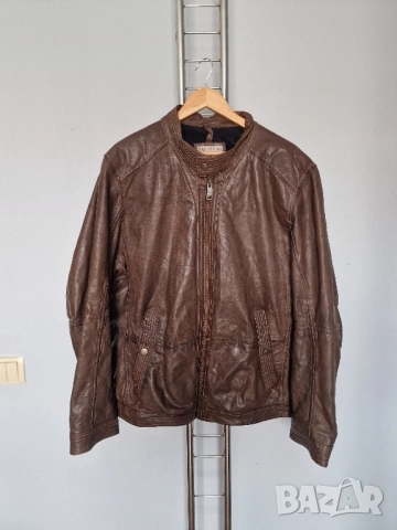 Страхотно мъжко кожено яке естествена кожа ANGELO LITRICO размер 3XL
