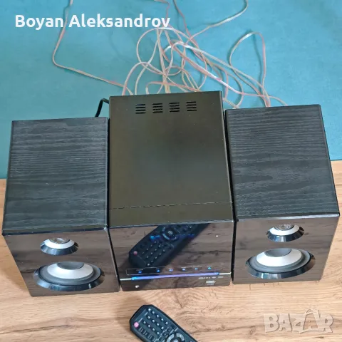 TCM/Tchibo DVD Hi-Fi система | USB • AUX • DVD • FM • Дистанционно, снимка 2 - Аудиосистеми - 55939840