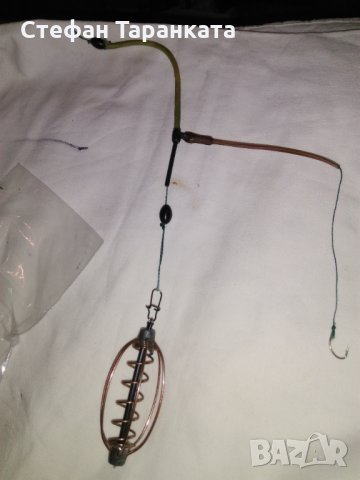 1254 монтаж на фидер оребрена 30 грамова хранилка, снимка 1