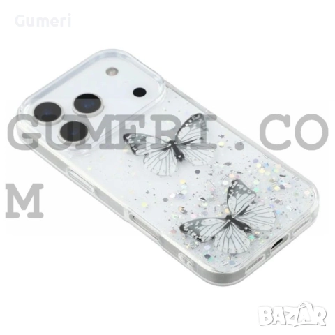 Apple iPhone 17 Pro Силиконов Гръб с Пеперуди, снимка 12 - Калъфи, кейсове - 52177261