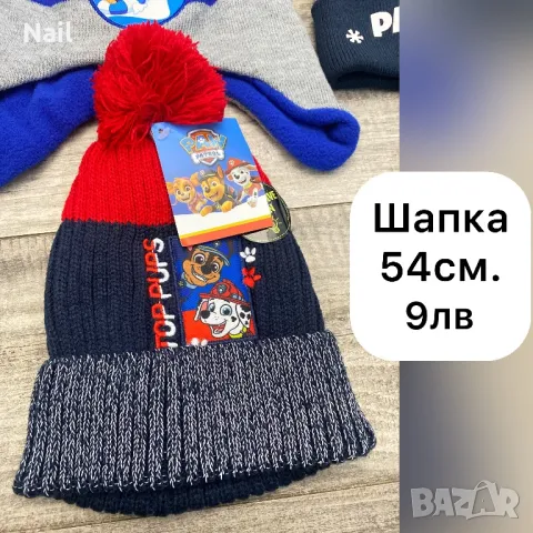 SALE DISNEY Детски шапки с герои 2-8г.пес патрул Paw ,елза и ана frozen чадър и престилка за готвене, снимка 7 - Шапки, шалове и ръкавици - 38456875