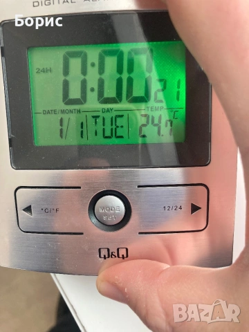 Дигитален часовник будилник Q&Q D089C500Y, отличен