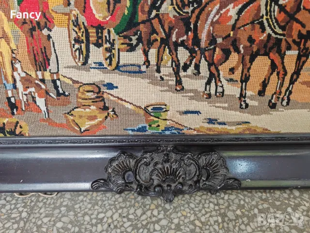 Страхотен голям гоблен 120/65, снимка 3 - Гоблени - 47441962
