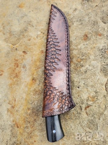 Ръчно изработен нож Черен Текстолит , снимка 11 - Ножове - 52322800