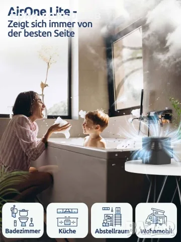 BonAura AirOne Lite Влагоуловител без Ток – до 23m², 1L, с Гранули, снимка 2 - Влагоабсорбатори и влагоуловители - 56022189