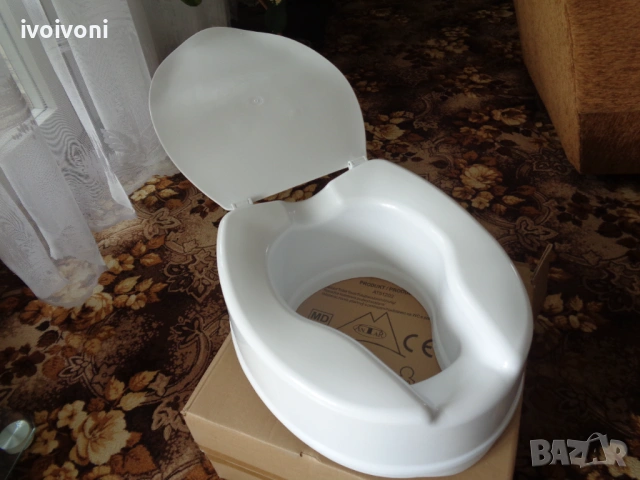 Чисто нова Надстройка за тоалетна чиния 15см до 180кг с капак