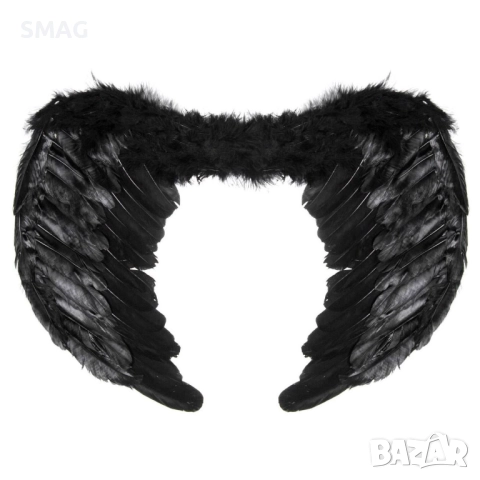 Хелоуин / Halloween карнавални крила черни 65x40 см_1160532