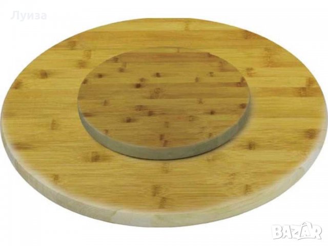 За празнична трапеза! Въртящо се дървено плато за сервиране, снимка 6 - Аксесоари за кухня - 30849518