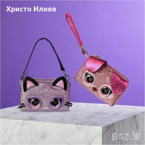 Интерактивна чанта Purse Pets Котенце със светещи очи, снимка 6 - Други - 47619985