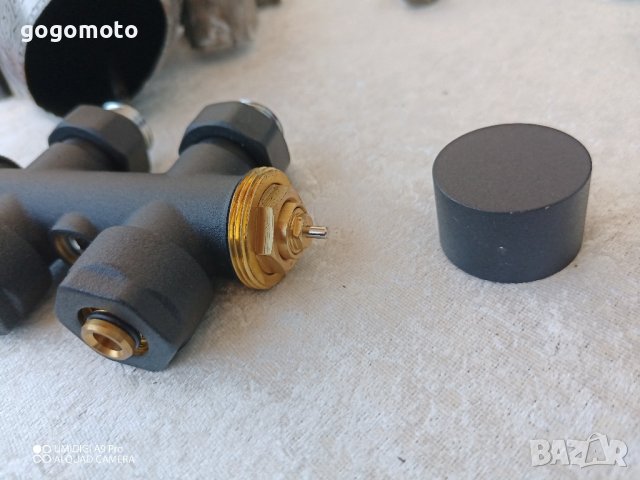 Термостатен радиаторен вентил за двутръбна инсталация 50мм с термоглава, ъглов с адаптор за ф16х2мм, снимка 2 - Други стоки за дома - 44148011