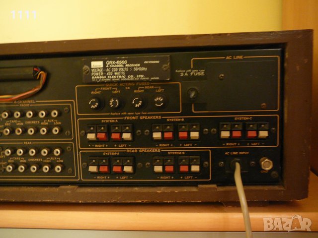 SANSUI QRX-6500, снимка 11 - Ресийвъри, усилватели, смесителни пултове - 35323819